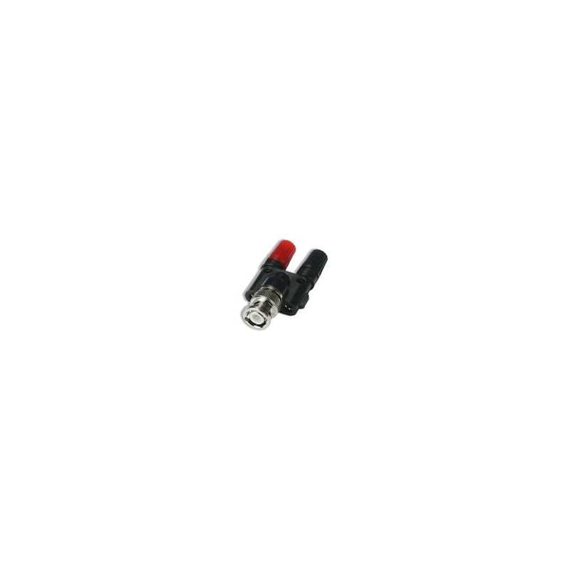 1 pcs : CT2410 - RF Adapters - Between Series BNC(m) Adapter 4mm BPost, Black