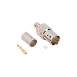 1 pcs : 031-70573-12G - RF Connectors / Coaxial Connectors BNC Str Cr Jk B4505R 75 Ohm 12G Opt