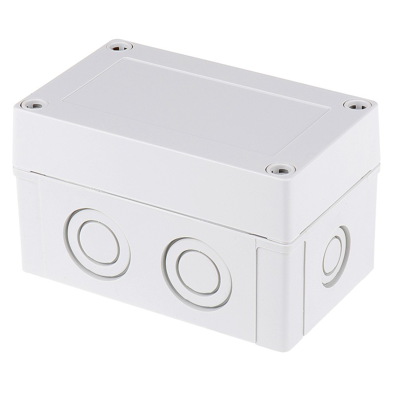 1 pcs - Fibox Grey Polycarbonate Enclosure, IP66, IP67, Grey Lid, 130 x 80 x 75mm