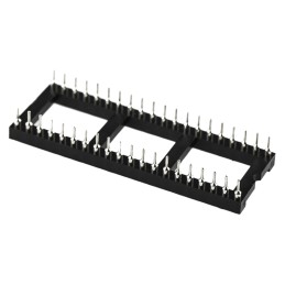 5 pcs - Winslow 2.54mm Pitch Vertical 40 Way, Through Hole Turned Pin Open Frame IC Dip Socket, 5A