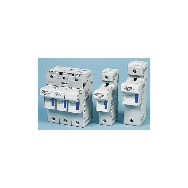 1 pcs - Mersen 50A Rail Mount Fuse Holder for 14 x 51mm Fuse, N, 690V ac