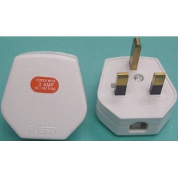 5 pcs - RS PRO UK Mains Plug, 13A, Cable Mount, 250 V