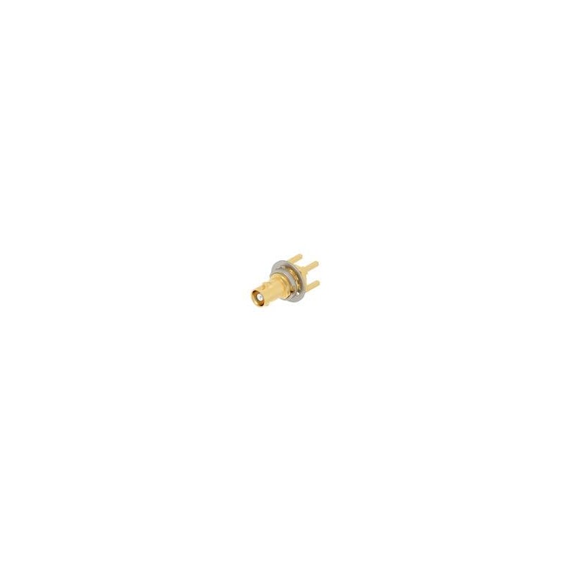 1 pcs : 2446153-1 - RF Connectors / Coaxial Connectors High Density BNC Str PCB Jack, Bulkhead, Thru Hole, 75 Ohm