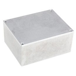 1 pcs - Hammond Eddystone Series Natural Die Cast Aluminium Enclosure, IP54, Natural Lid, 119 x 94 x 57mm