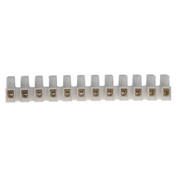 5 pcs - RS PRO Non-Fused Terminal Block, 12-Way, 24A, 12 AWG Wire, Screw Down Termination