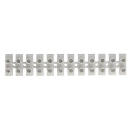5 pcs - RS PRO Non-Fused Terminal Block, 12-Way, 24A, 12 AWG Wire, Screw Down Termination