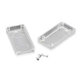 1 pcs - Hammond 1551 Series Translucent White ABS Enclosure, IP54, Translucent White Lid, 50 x 25 x 15.5mm