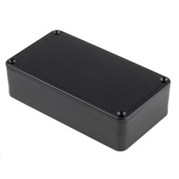 1 pcs - RS PRO Black ABS Enclosure, Black Lid, 112 x 62 x 31mm