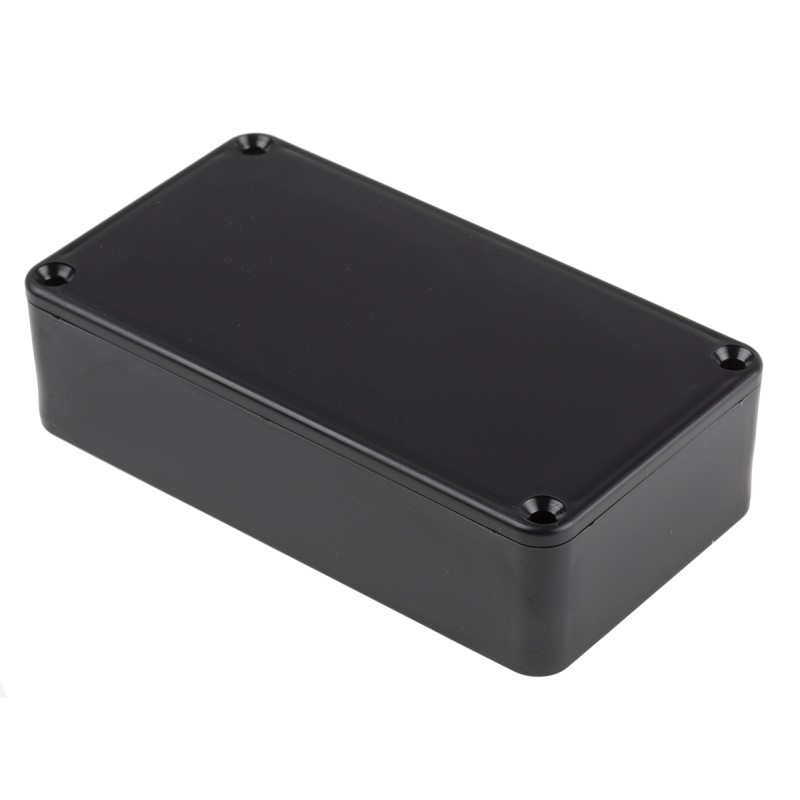 1 pcs - RS PRO Black ABS Enclosure, Black Lid, 112 x 62 x 31mm