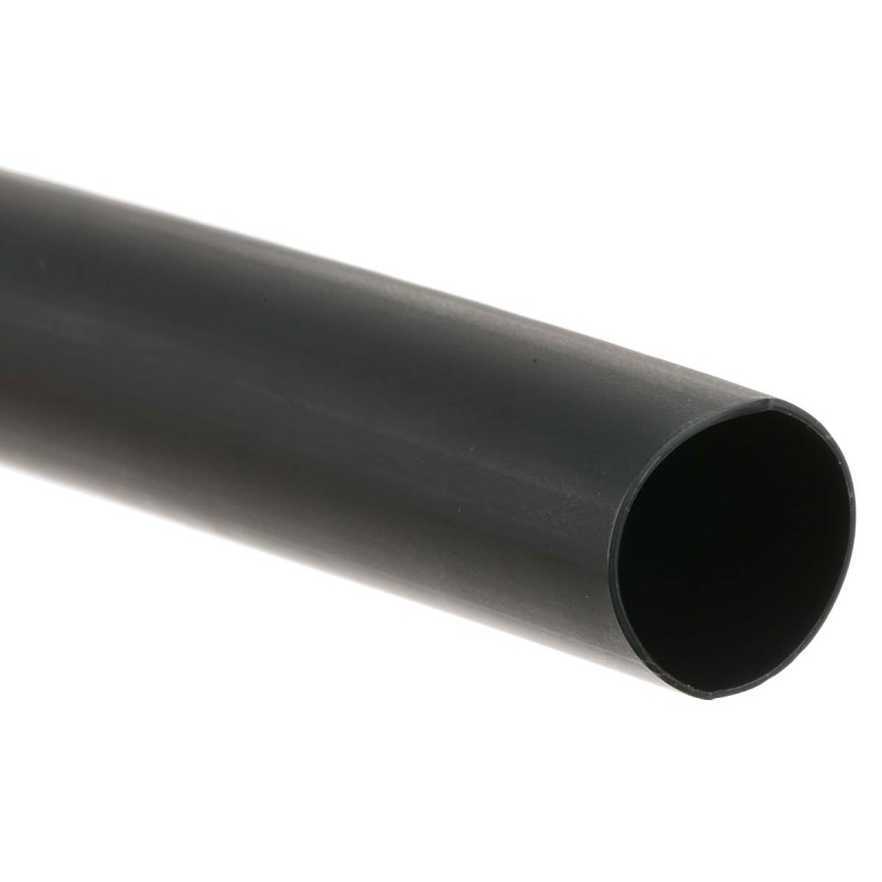 1 Bag of 1 - RS PRO Adhesive Lined Halogen Free Heat Shrink Tubing, Black 19.1mm Sleeve Dia. x 1.2m Length 3:1 Ratio