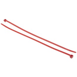 1 Bag of 100 - HellermannTyton Cable Tie, 270mm x 4.6 mm, Red Polyamide 6.6 (PA66), Pk-100