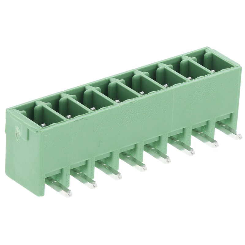 5 pcs - Phoenix Contact 3.81mm Pitch 8 Way Right Angle Pluggable Terminal Block, Header, Through Hole, Solder Termination