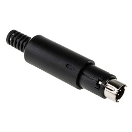 5 pcs - RS PRO 6 Pole Miniature Din Plug, 1A, 50 V ac/dc, Male, Cable Mount