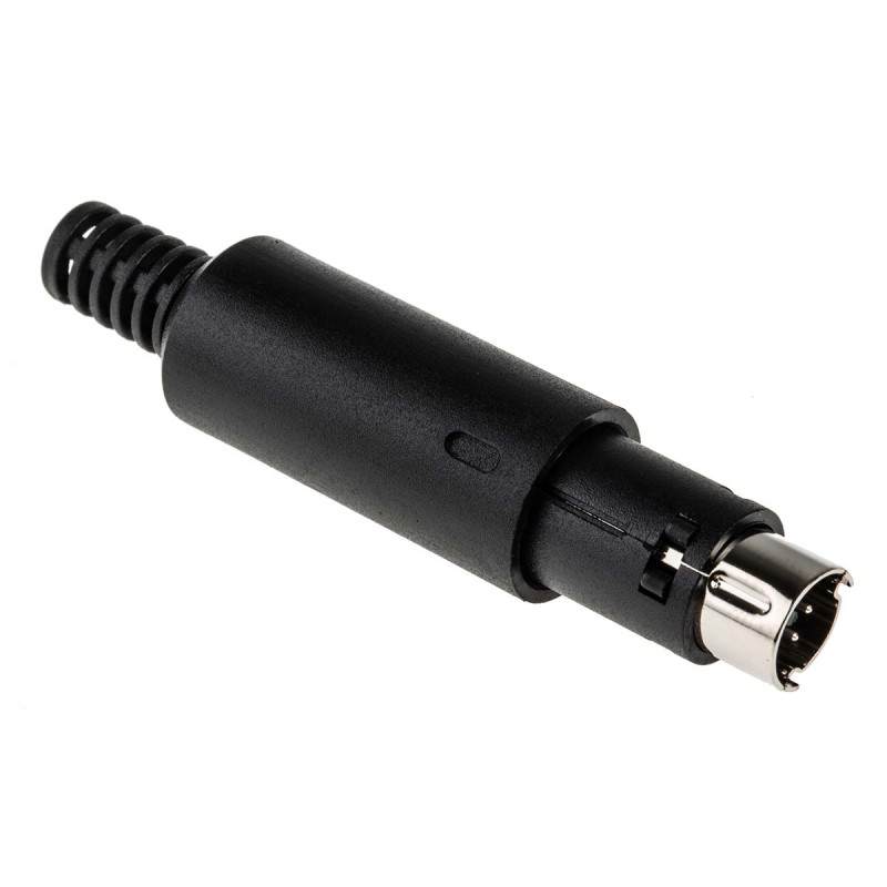 5 pcs - RS PRO 6 Pole Miniature Din Plug, 1A, 50 V ac/dc, Male, Cable Mount