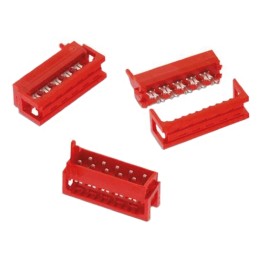 5 pcs - Wurth Elektronik 4-Way IDC Connector Plug for Cable Mount, 2-Row