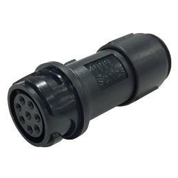 1 pcs - Bulgin Circular Connector, 8 Contacts, Cable Mount, Miniature Connector, Socket, Male, IP66, IP68, IP69K, Buccaneer
