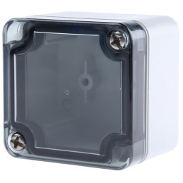 1 pcs - Spelsberg TK PC Series Grey Polycarbonate Enclosure, IP66, Transparent Lid, 52 x 50 x 35mm