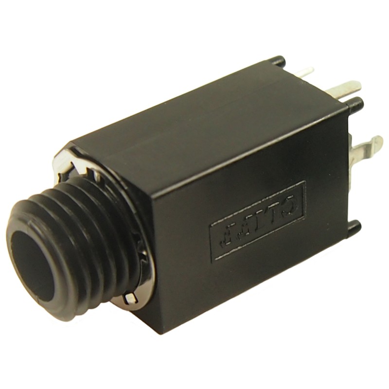 5 pcs - RS PRO Jack Connector 6.35 mm PCB Mount Stereo Socket, 3Pole 5A