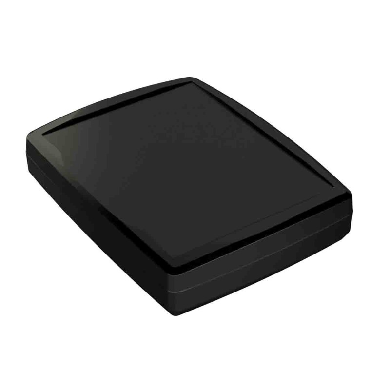 1 pcs - RS PRO Black ABS Enclosure, IP64, IK07, Black Lid, 184.7 x 144.6 x 38.5mm