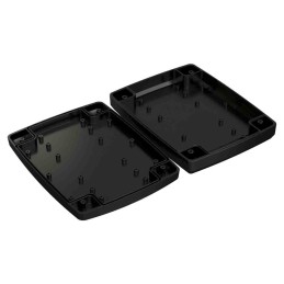 1 pcs - RS PRO Black ABS Enclosure, IP64, IK07, Black Lid, 184.7 x 144.6 x 38.5mm