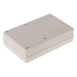 1 pcs - RS PRO White ABS Handheld Enclosure, Integral Battery Compartment, 96.5 x 61 x 25.5mm