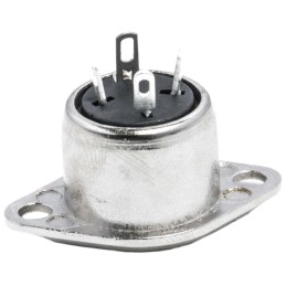 5 pcs - RS PRO 3 Pole Din Socket, 1A, 100 V ac, Push Lock, Female, Chassis Mount