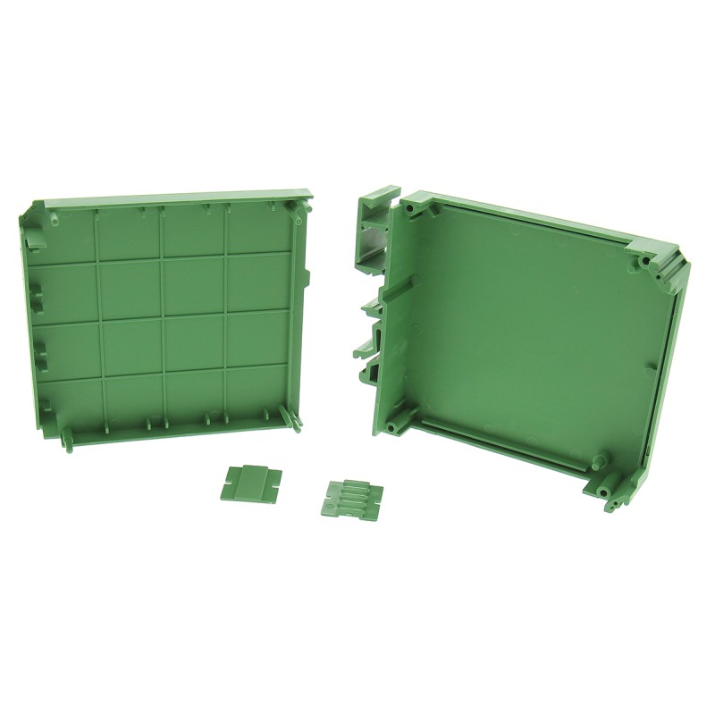 1 pcs - CAMDENBOSS Vertical Enclosure Type CVB Series , 22.5 x 82 x 90mm, Polycarbonate DIN Rail Enclosure