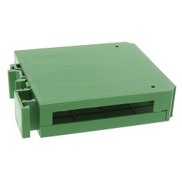 1 pcs - CAMDENBOSS Vertical Enclosure Type CVB Series , 22.5 x 82 x 90mm, Polycarbonate DIN Rail Enclosure