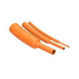 60 pcs - TE Connectivity Heat Shrink Tubing, Orange 10mm Sleeve Dia. 2:1 Ratio, RAYCHEM VOLINSU EVSW Series