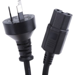 1 pcs - RS PRO IEC C15 Socket to Type I Australian Plug Power Cord, 2m