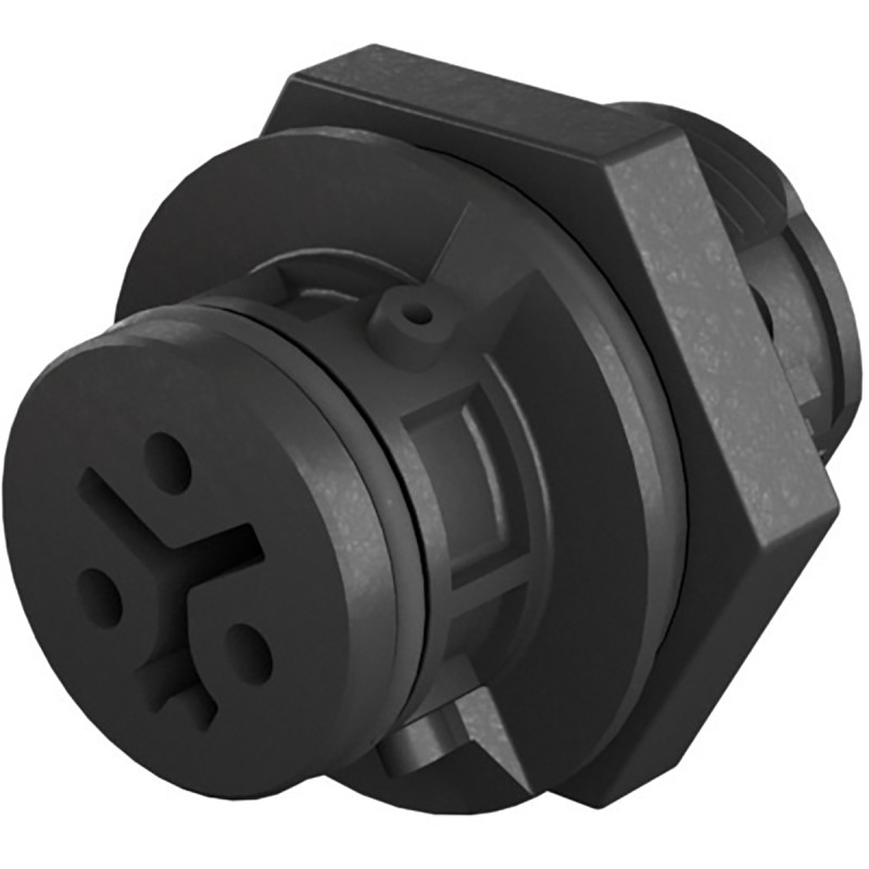 5 pcs - Wieland RST 08i2/3 Series Circular Connector, 3-Pole, Female, Panel Mount, 8A, IP66, IP68, IP69