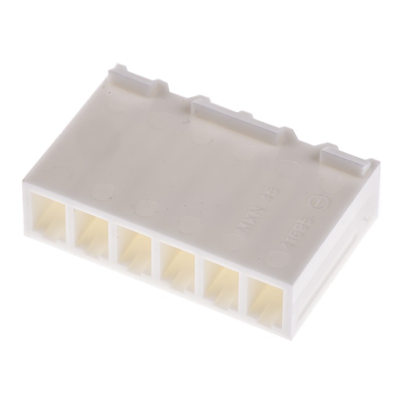 10 pcs - Molex, KK 396 Female Connector Housing, 3.96mm Pitch, 6 Way, 1 Row