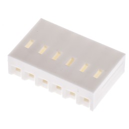 10 pcs - Molex, KK 396 Female Connector Housing, 3.96mm Pitch, 6 Way, 1 Row