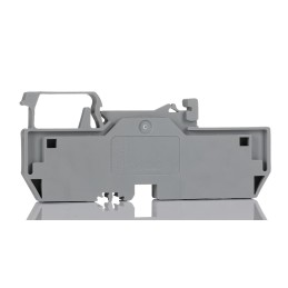 5 pcs - Wago 282 Series Grey Feed Through Terminal Block, 6mm², Single-Level, Cage Clamp Termination