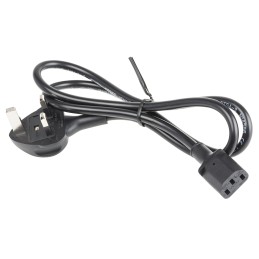 1 pcs - RS PRO Straight IEC C13 Socket to Type G UK Plug Power Cord, 1m