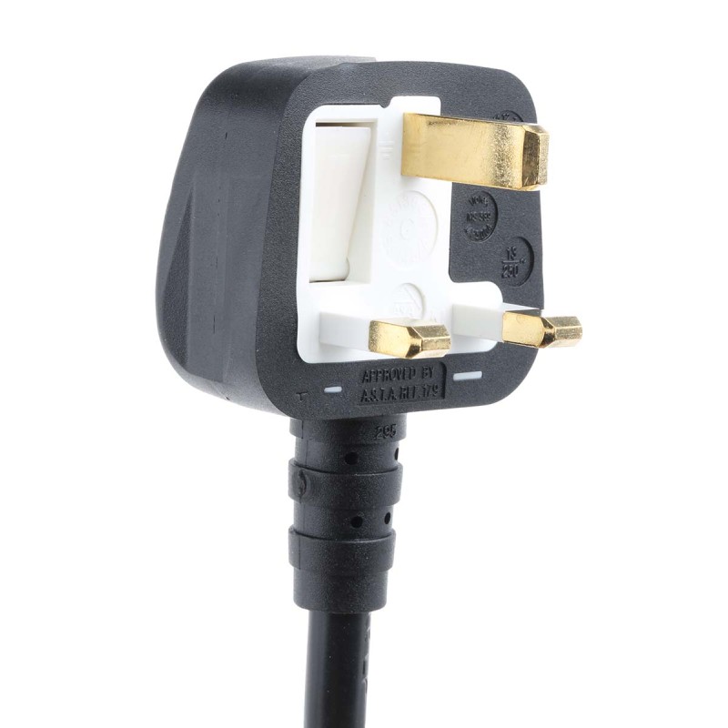 1 pcs - RS PRO Unterminated Type G UK Plug Power Cord, 2m