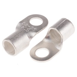 25 pcs - RS PRO Uninsulated Ring Terminal, 8.4mm Stud Size, 35mm² to 35mm² Wire Size