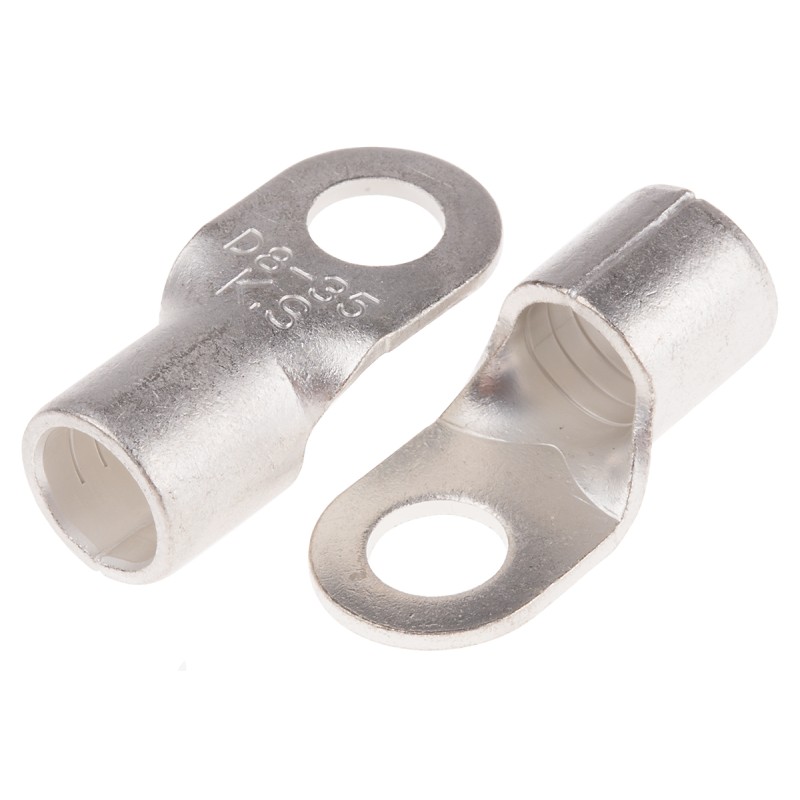 25 pcs - RS PRO Uninsulated Ring Terminal, 8.4mm Stud Size, 35mm² to 35mm² Wire Size