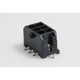5 pcs - Molex Micro-Fit 3.0 Series Vertical Surface Mount PCB Header, 6 Contact(s), 3.0mm Pitch, 2 Row(s), Shrouded