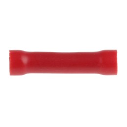 1 Pack of 100 - RS PRO Butt Splice Connector, Red, Insulated, Tin 22 - 16 AWG