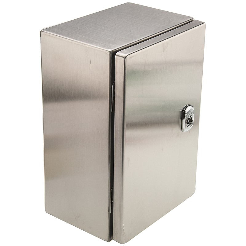 1 pcs - Schneider Electric Spacial S3X Series 304 Stainless Steel Wall Box, IP66, 300 mm x 200 mm x 150mm