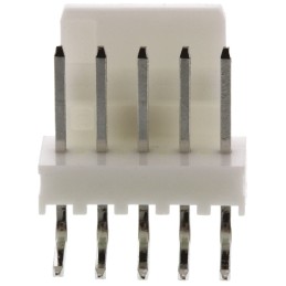 5 pcs - Molex 7395 Series Right Angle Through Hole Pin Header, 5 Contact(s), 2.54mm Pitch, 1 Row(s), Unshrouded