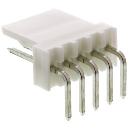 5 pcs - Molex 7395 Series Right Angle Through Hole Pin Header, 5 Contact(s), 2.54mm Pitch, 1 Row(s), Unshrouded
