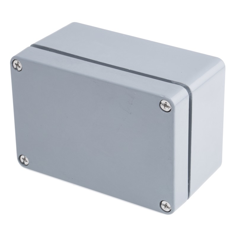 1 pcs - RS PRO Grey PET Enclosure, IP66, Grey Lid, 110 x 75 x 55mm