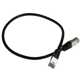 1 pcs - RS PRO Cat6 Male RJ45 to Male RJ45 Ethernet Cable, S/FTP, Black PVC Sheath, 0.5m