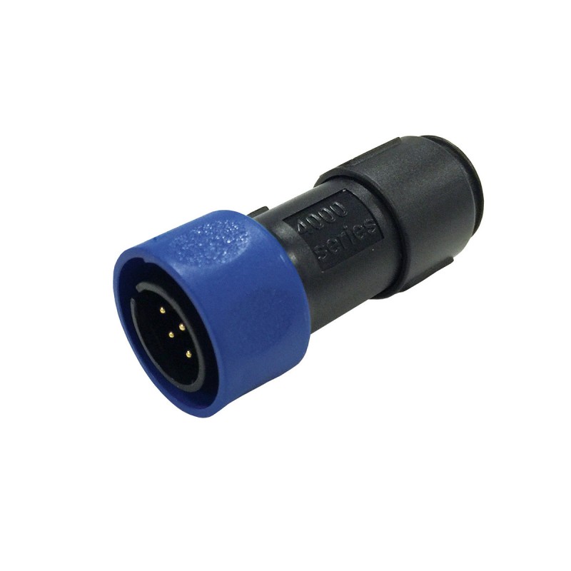 5 pcs - Bulgin Circular Connector, 2 Contacts, Cable Mount, Miniature Connector, Plug, Male, IP66, IP68, IP69K, Buccaneer 4000