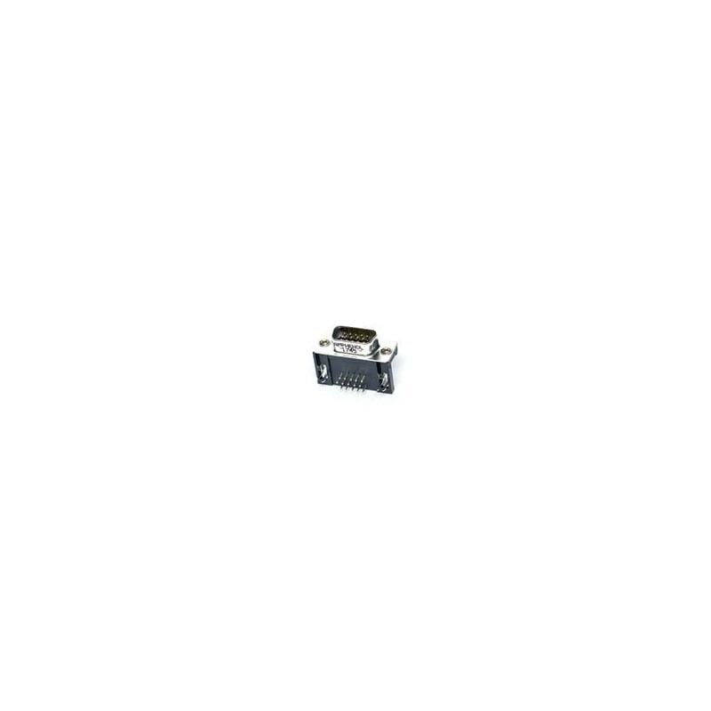 1 pcs : L717HDE15PD1CH3R - D-Sub High Density Connectors 15P Sz E Hi Density Pin Rear Insert M3