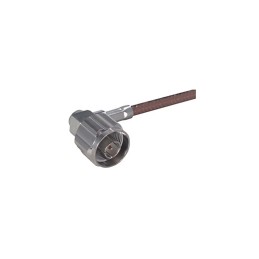 1 pcs - Huber+Suhner 16_N-50-3-27/133_NH Series, Plug Cable Mount N Connector, Crimp Termination, Right Angle Body