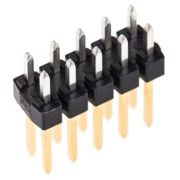 5 pcs - Molex C-Grid III Series Straight Through Hole Pin Header, 10 Contact(s), 2.54mm Pitch, 2 Row(s), Unshrouded