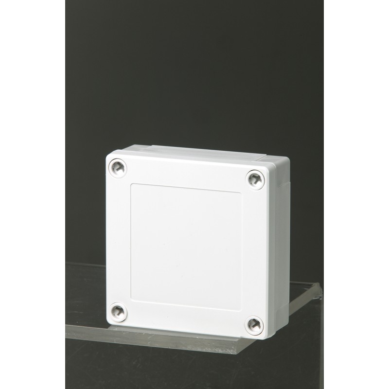 1 pcs - Fibox Grey Polycarbonate Enclosure, IP66, IP67, IK08, Grey Lid, 100 x 100 x 35mm